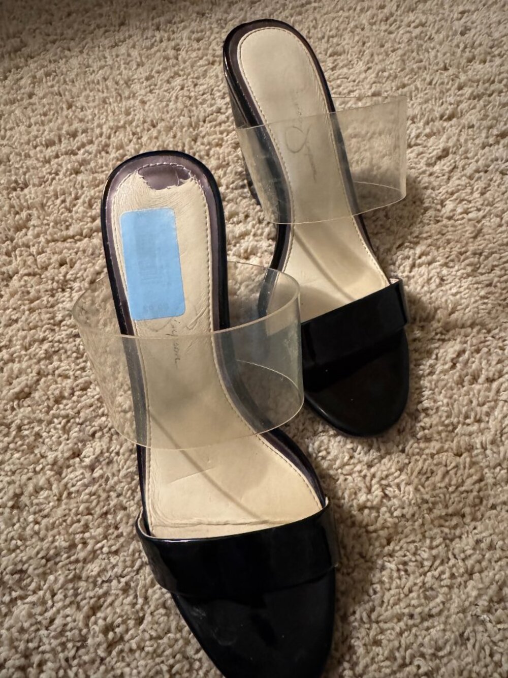 Jessica Simpson Black Wedge Shoes!